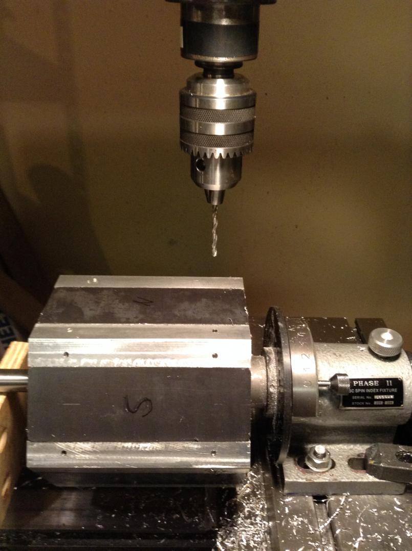 Click image for larger version
Name: drilling for tapped mag keepers holes.jpg
Views: 1
Size: 94.2 KB
ID: 46136